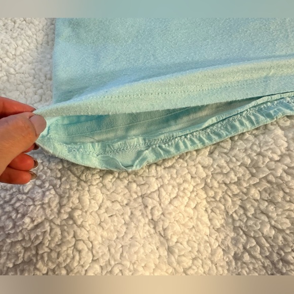 Women’s seafoam green, sparkle ruffles tank. LARGE - Picture 5 of 7